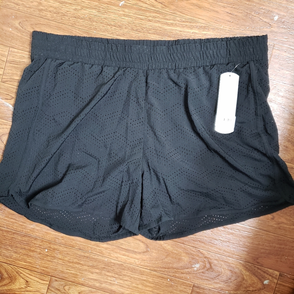 Black workout shorts